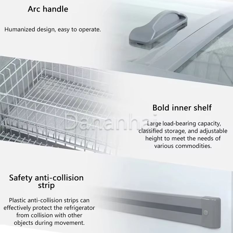 슈퍼마켓용 이동식 냉동 보관대, 냉동육 및 해산물 전시 - Commercial Chest Freezer 리뷰 및 가격