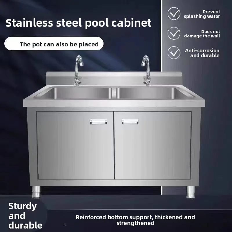 두꺼운 스테인리스 스틸 소재의 주방 싱크대, 상업용 및 - Commercial Kitchen Worktops 리뷰 및 가격