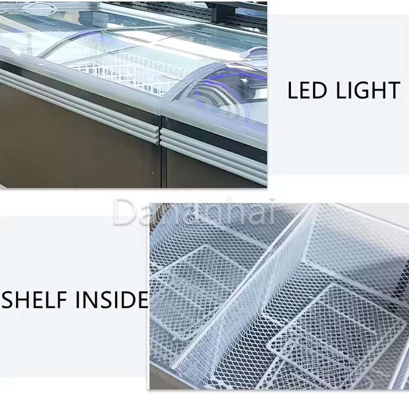 아일랜드 냉동고, 상업용 디스플레이 냉동고, 곡면 유리 - Commercial Chest Freezer 리뷰 및 가격